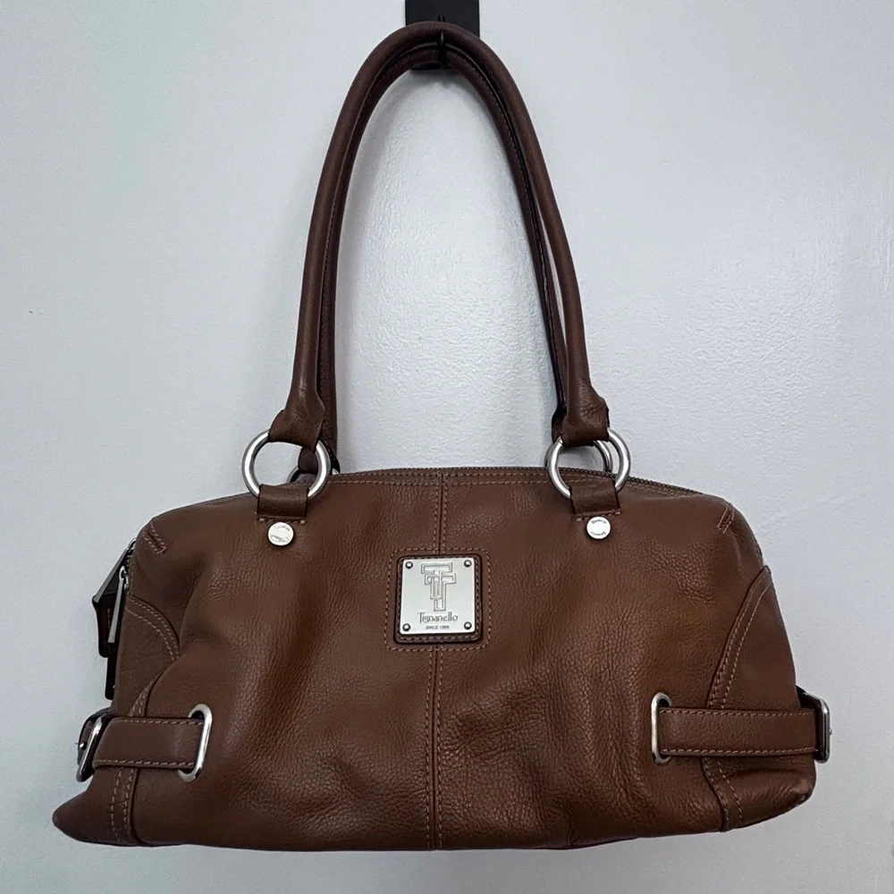 Tignanello Brown Leather Shoulder Bag